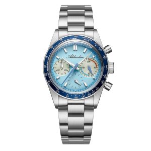 🔥anniversary sale🔥addiesdive 37mm vk63 racing chronograph quartz watch ad2539