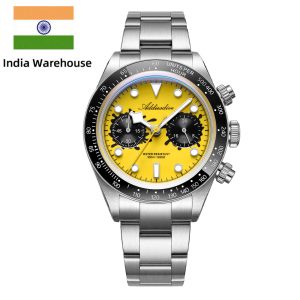 ★india warehouse★addiesdive 40mm vk64 chronograph watch ad2520