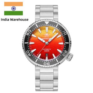★india warehouse★addiesdive 46mm puck style diver watch ad2526 – 1000m water resistant, japan 8215 automatic