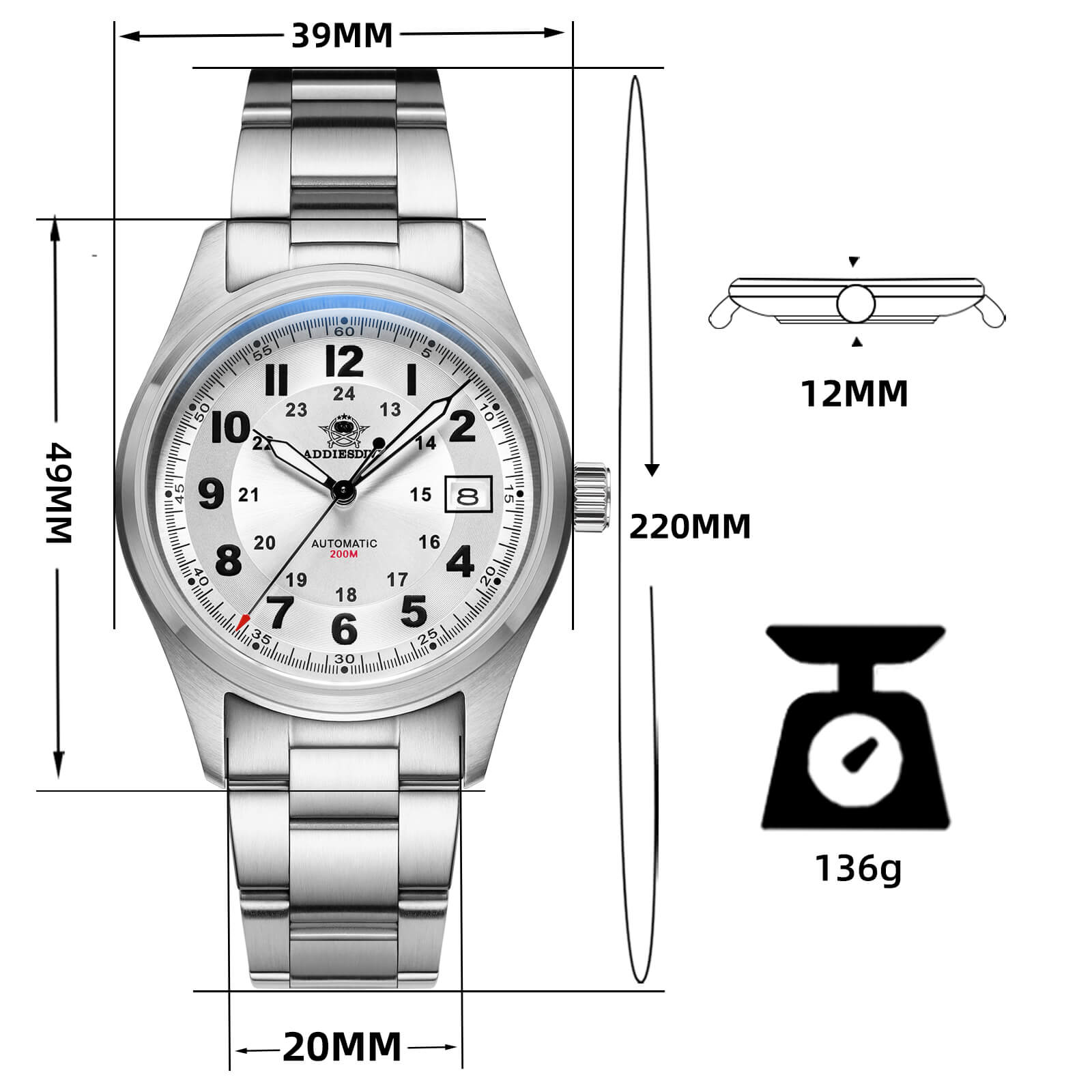 🔥anniversary sale🔥addiesdive® men's elegant automatic watch diver 200m (ad2048) 🔥anniversary sale🔥addiesdive® men's elegant automatic watch diver 200m (ad2048)