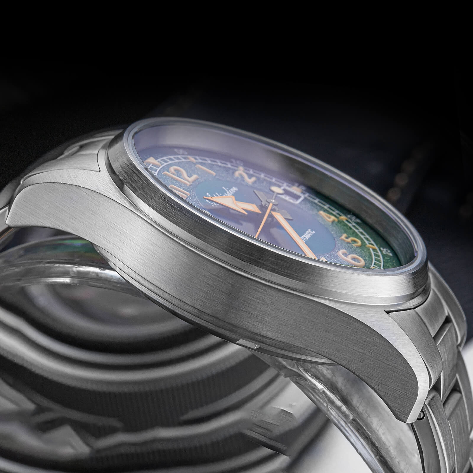 addiesdive 39mm explore retro mechanical men watch ad2055 addiesdive 39mm explore retro mechanical men watch ad2055
