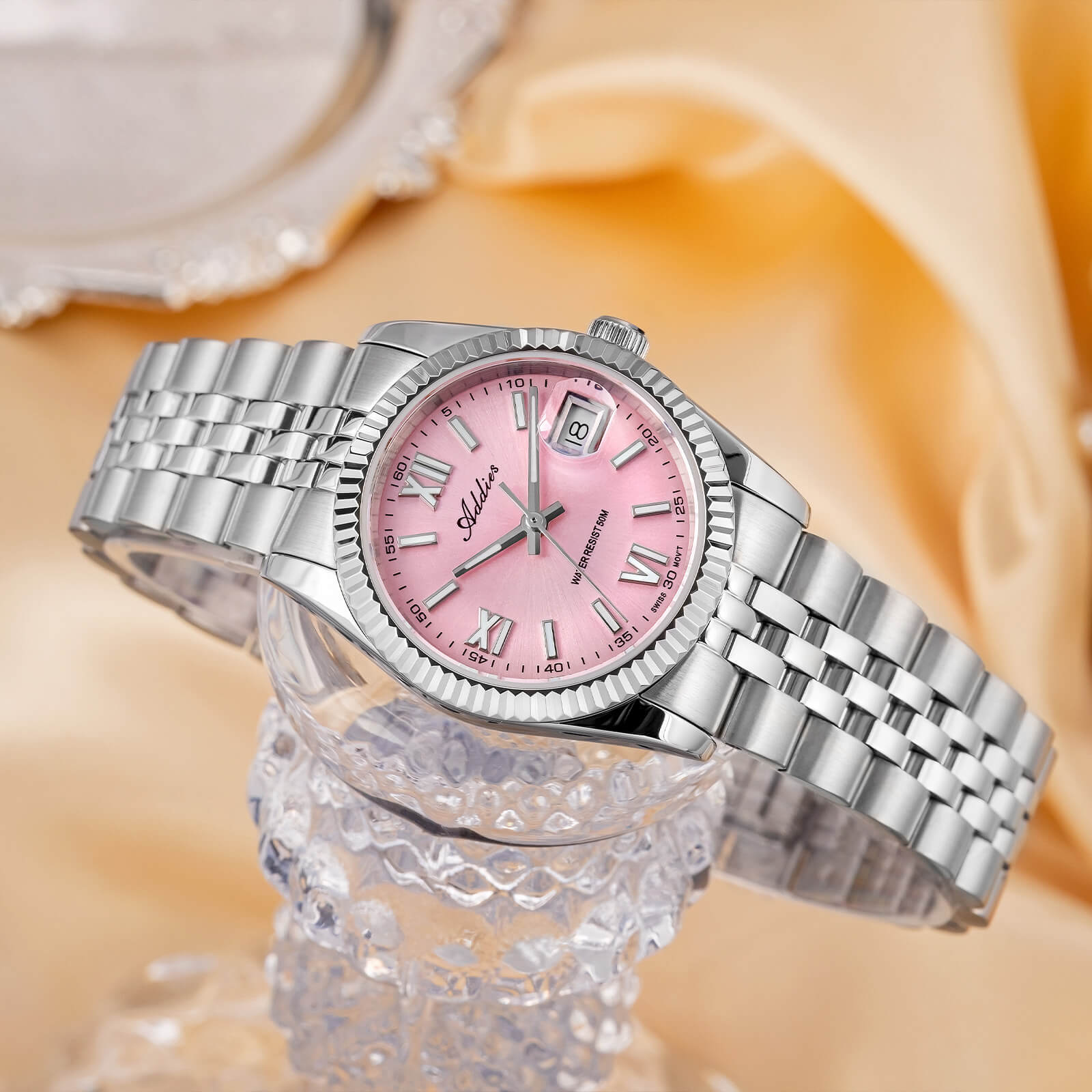 ★india warehouse★addies 28mm women’s luxury quartz watch aw25901