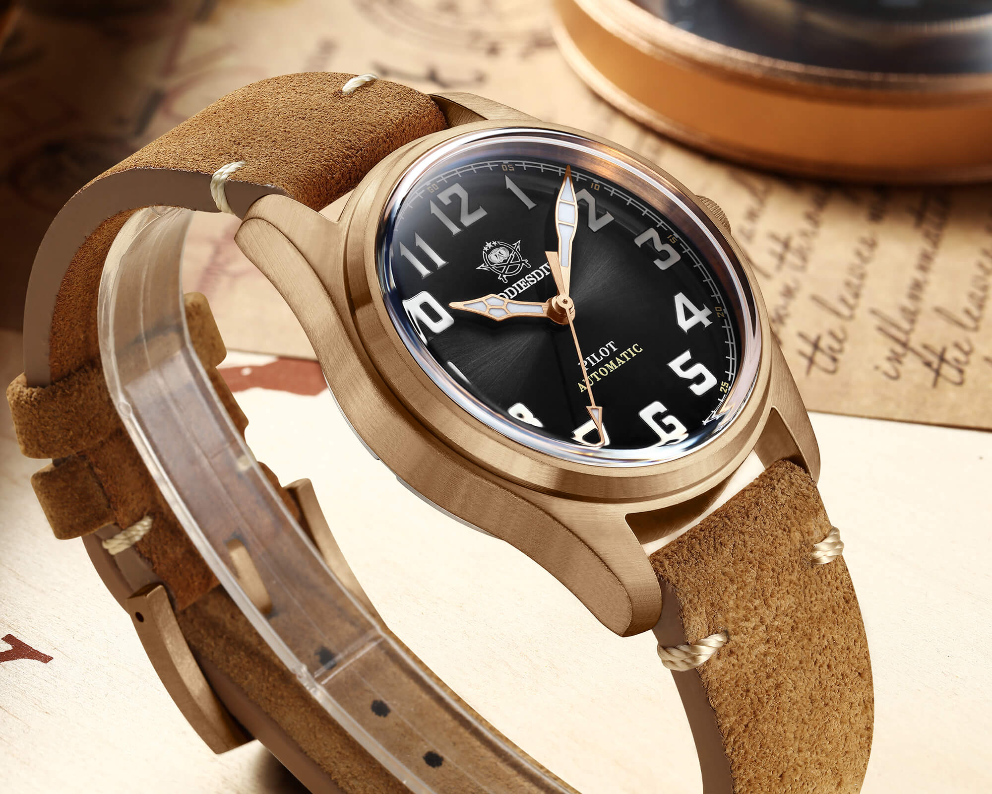 addiesdive® 39mm bronze men watch(ad2114) addiesdive® 39mm bronze men watch(ad2114)