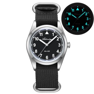 addiesdive 36mm vh31 retro pilot field watch ad2079